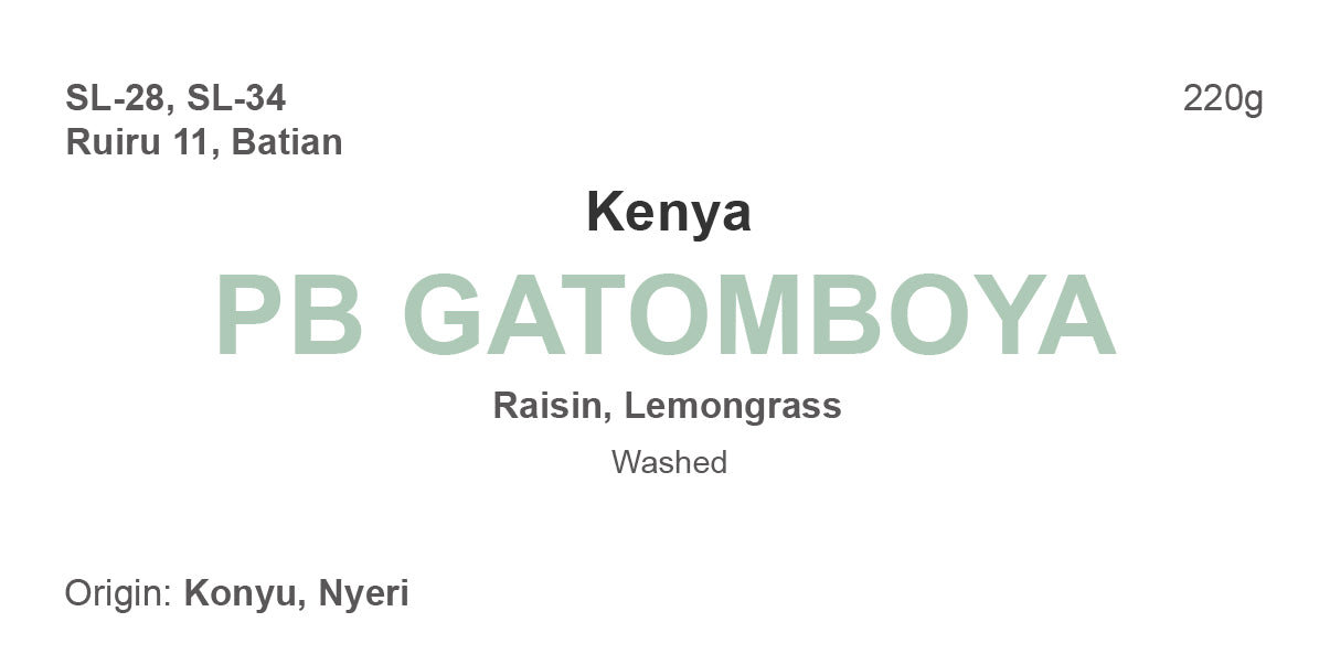 Kenya PB Gatomboya